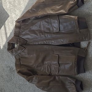LL. Bean Men's Flying Tiger Leather Jacket
